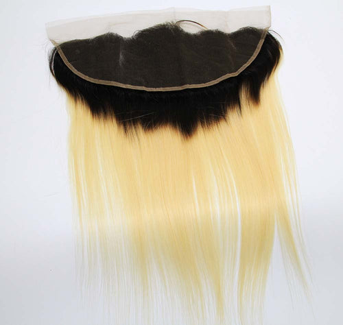 13"x4" Dark Root Blonde Lace Frontal