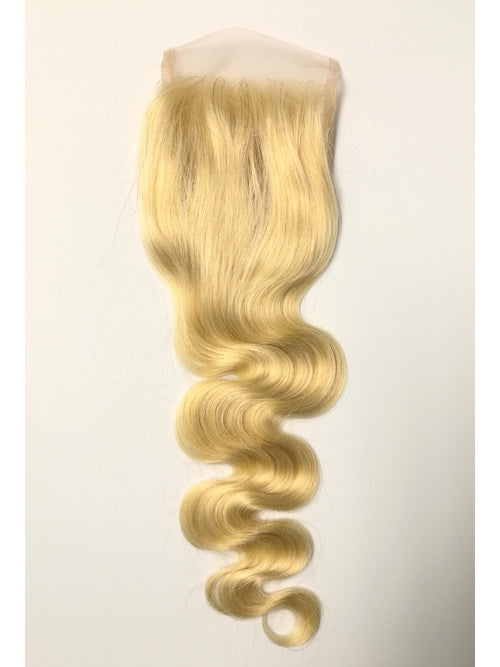 4"x4" Blonde Lace Clsoure    -BODY WAVE - Euryale Virgin Hair