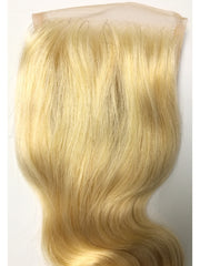 4"x4" Blonde Lace Clsoure    -BODY WAVE - Euryale Virgin Hair