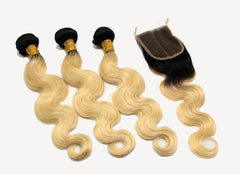 Dark Root Blonde Bundle (1b/#613)